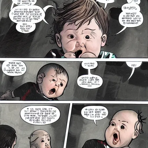 Prompt: portrait of angry baby harp se driving a tax cab, medium shot, highly coherent, saga comic, fiona staples