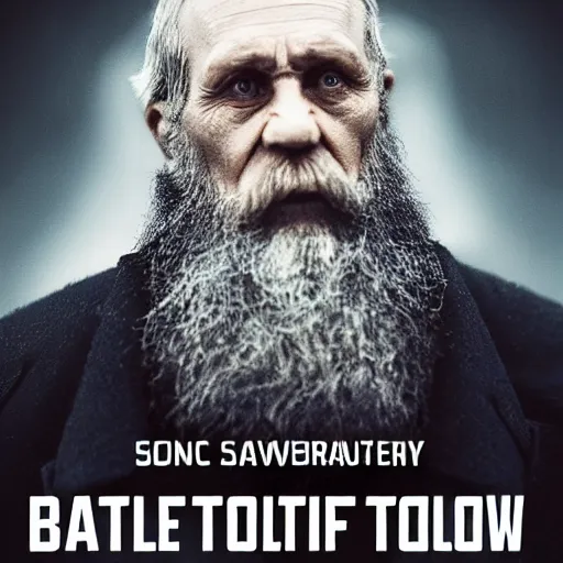 Prompt: battle of darwin vs tolstoy, ufc style poster. symmetry, awesome exposition, very detailed, highly accurate, professional lighting diffracted lightrays, 8 k, sense of awe