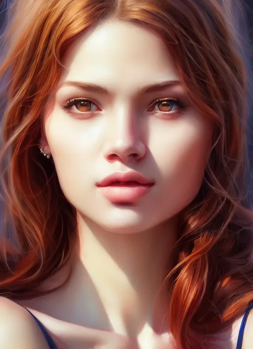 Image similar to photo of a gorgeous young woman in the style of stefan kostic, realistic, sharp focus, 8k high definition, insanely detailed, intricate, elegant, art by stanley lau and artgerm