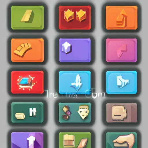 Image similar to Game Ability Icon UI Elements by Jay Tea