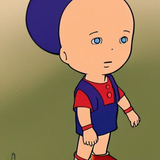 Prompt: teletabis, caillou style, beautiful manga anime studio ghibli,