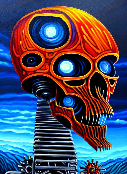 Image similar to apocalypse machine detailed painting