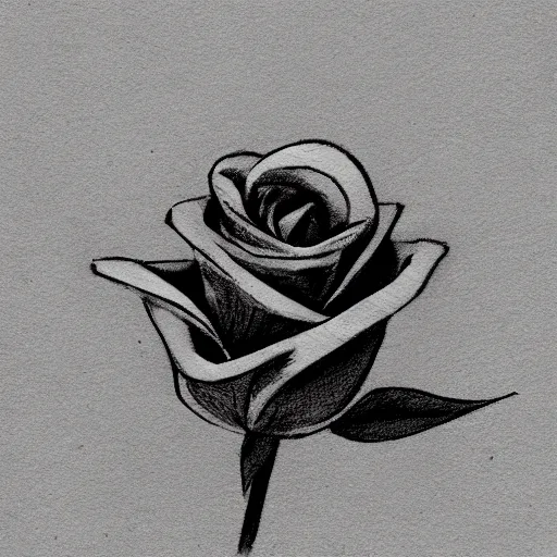 Image similar to concept art of a finger touching a rose, sketch, drawing, clear image,