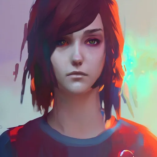 🤖, style game life is strange true colors square, Stable Diffusion