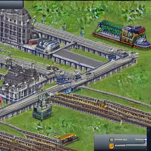 Image similar to openttd remasted in HD photoreal