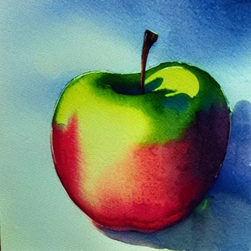 Image similar to apple by ivo jordanov, # artoftheday # artsy # artstudio # watercolours # watercolor _ art # artofvisual # artofinstagram