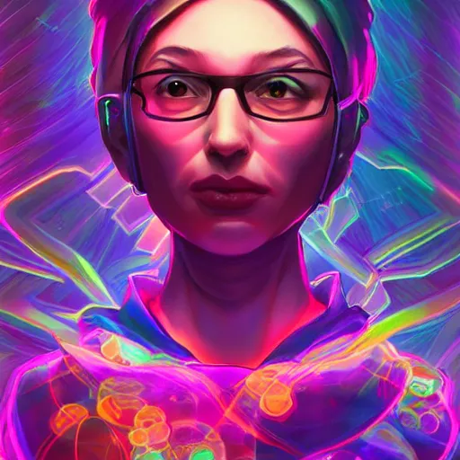 Image similar to skill magic geek inside matrix deepdream radiating a glowing aura stuff loot legends stylized digital illustration video game icon artstation lois van baarle, ilya kuvshinov, rossdraws,