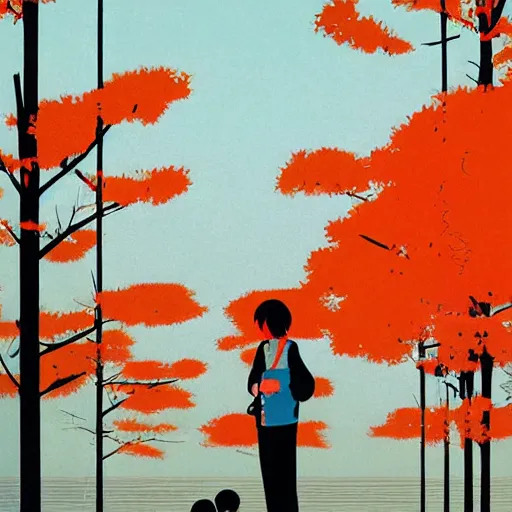 Prompt: mind wandering by tatsuro kiuchi