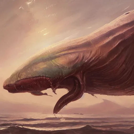 Image similar to aamirart sea creature realistic alien by greg rutkowski