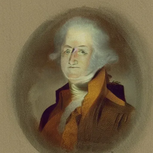 Prompt: george washington as a blender texture