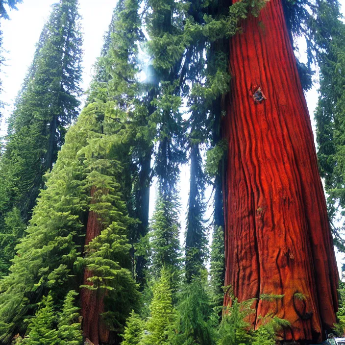 Image similar to giant jellyfish among the giant sequoia trees at 2875 adanac.st vanvcouver,british columbia,canada