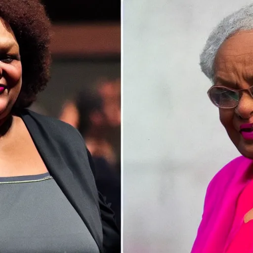 Prompt: a fusion of diane abbott and jeremy corbyn