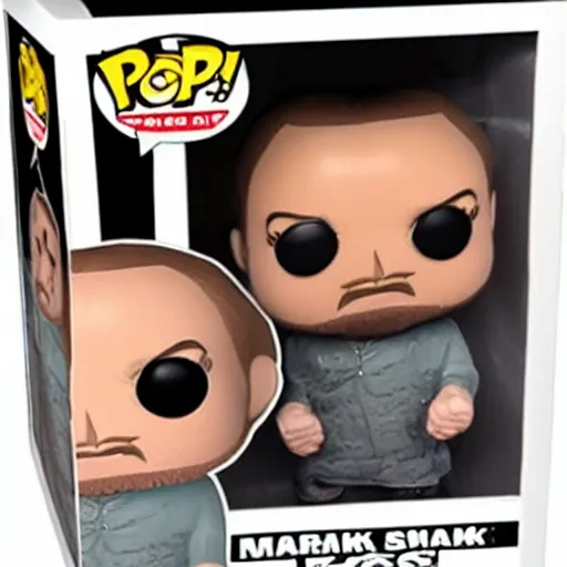 Image similar to mark e smith as a funko pop toy