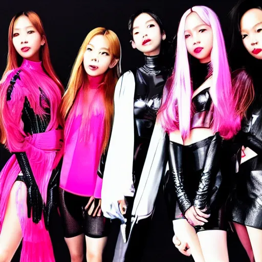 Prompt: blackpink as Spiderwoman