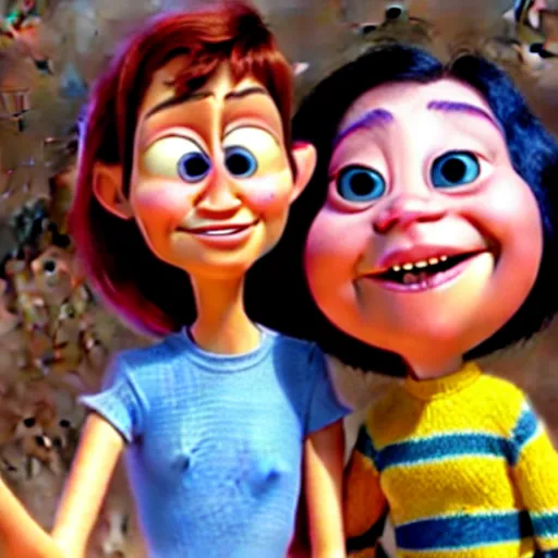 Prompt: pixar character transgender woman with down syndrome