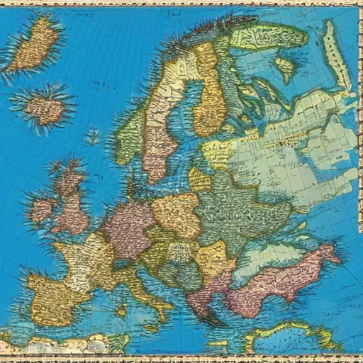 Image similar to the map of the norwegian empire photo - realistic