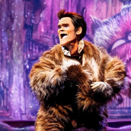 Image similar to jim carrey in cats the musical