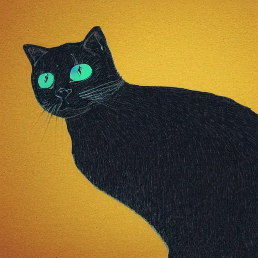 Image similar to cat, illustration