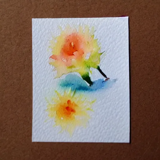 Image similar to tiny warm watercolor prints