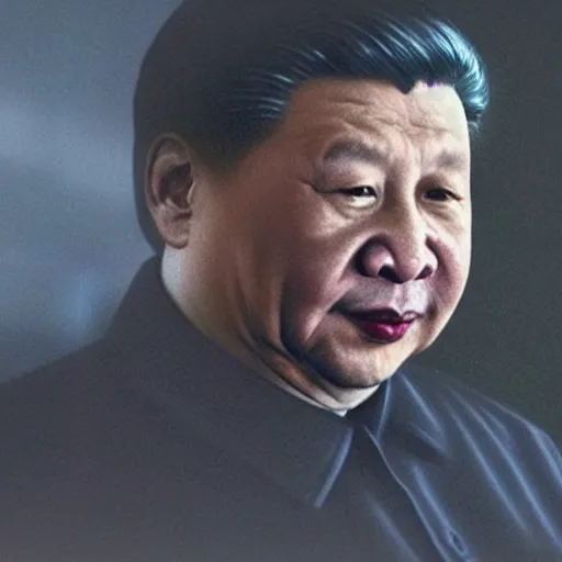 Image similar to xi jinping in a scanner darkly, award winning epic cinematic still, hdr