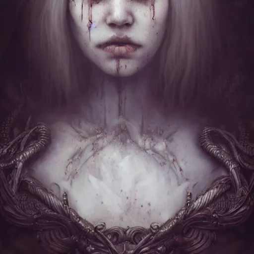 Image similar to portrait of death silence, intricate artwork, concept art, octane render, deviantart, cinematic, key art, hyperrealism, iridescent accents, portrait photograph, nikon 3 5 mm, photograph by greg rutkowski