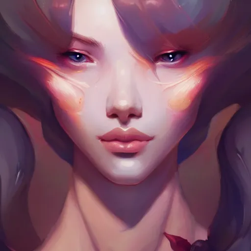 Image similar to a portrait of a beautiful model, art by lois van baarle and loish and ross tran and rossdraws and sam yang and samdoesarts and artgerm, digital art, highly detailed, intricate, sharp focus, Trending on Artstation HQ, deviantart, unreal engine 5, 4K UHD image