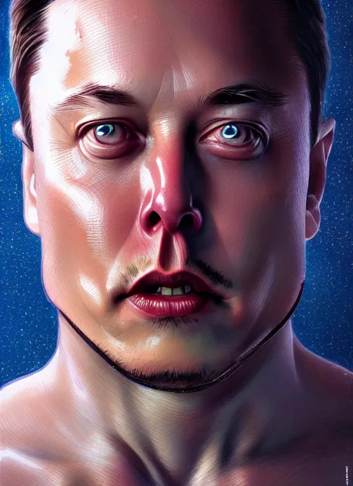 Image similar to elon musk as slimy mollusk character, drool, full length portrait!!!, intricate, elegant, highly detailed, digital painting, artstation, concept art, wallpaper, smooth, sharp focus, illustration, art by h. r. giger and artgerm and greg rutkowski and alphonse mucha