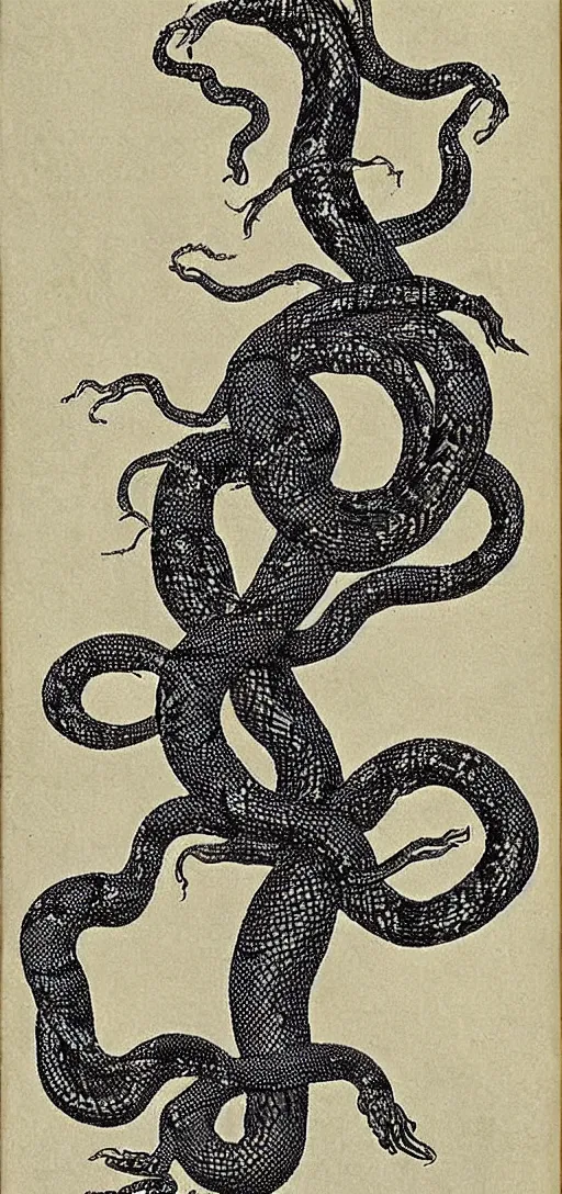 Image similar to george washington disturbing scary long body dark body horror scary snake serpent