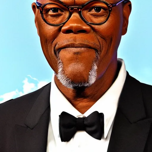 Prompt: Samuel L Jackson, designed by Bryan Konietzko