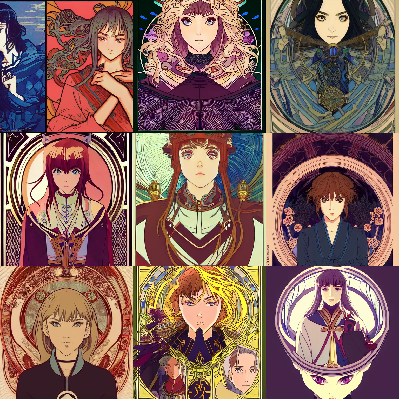 Prompt: symmetrical centered portrait, Imogen Poots as a Anime Paladin, fantasy, defined facial features, highly detailed, cel illustration, Kyoto Animation and Studio Ghibli anime screenshot, by Ilya Kuvshinov and Alphonse Mucha