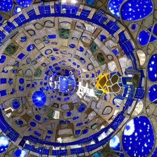 Prompt: space station built by gaudi