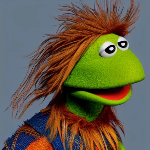 Image similar to stunning award winning hyperrealistic hdr 8 k highly detailed digital painting, trending on artstation of beaker from the muppets as thor