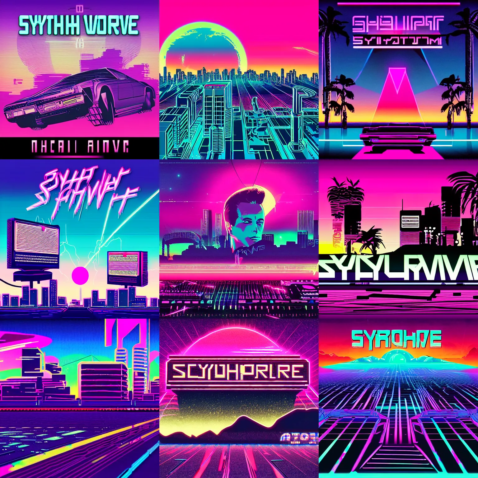 Prompt: synthwave