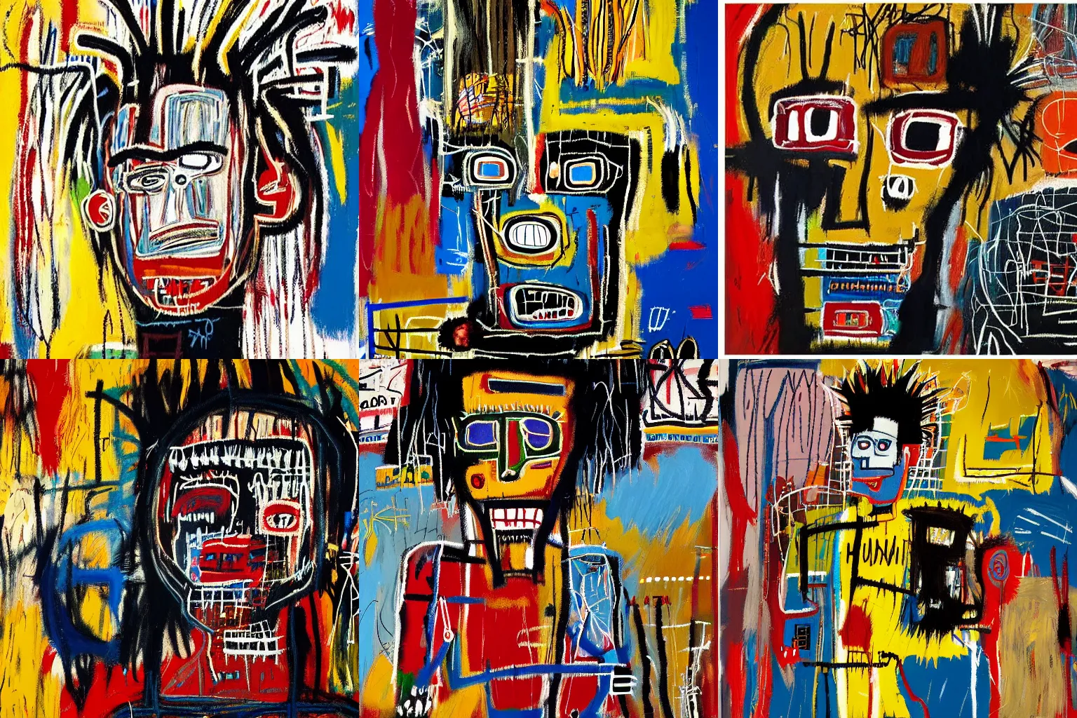 Prompt: extremely highly detailed paintings by Jean-Michel Basquiat 4k insanely detailed and intricate, super detailed, 4k HDR high quality