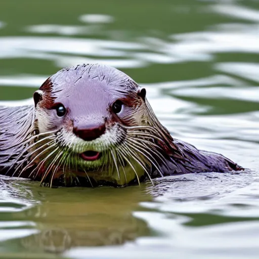 Prompt: otter eating a bitcoin in sewage water, 4 k, hd, centered