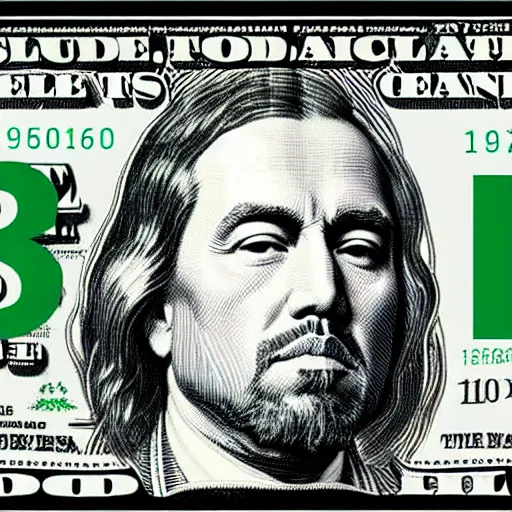 Image similar to “U.S 100 dollar bill with Kanye West as the face”