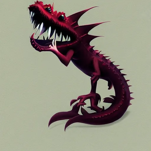 Image similar to vampire dragon by pixar style, cute, illustration, digital art, concept art, most winning awards