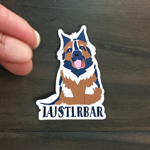 Image similar to australian shepherd die cut sticker