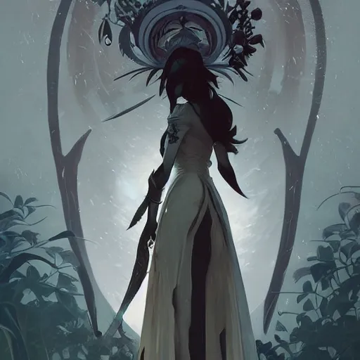 Image similar to Hollow Knight: Silksong , highly detailed, digital painting, artstation, concept art, sharp focus, illustration, art by greg rutkowski and alphonse mucha