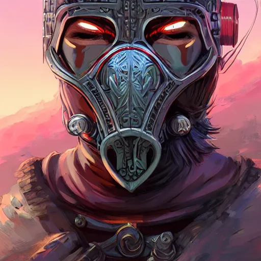 Image similar to cyberpunk viking helmet mask warrior goddess robot ninja fantasy, art gta 5 cover, official fanart behance hd artstation by jesper ejsing, by rhads, makoto shinkai and lois van baarle, ilya kuvshinov, ossdraws