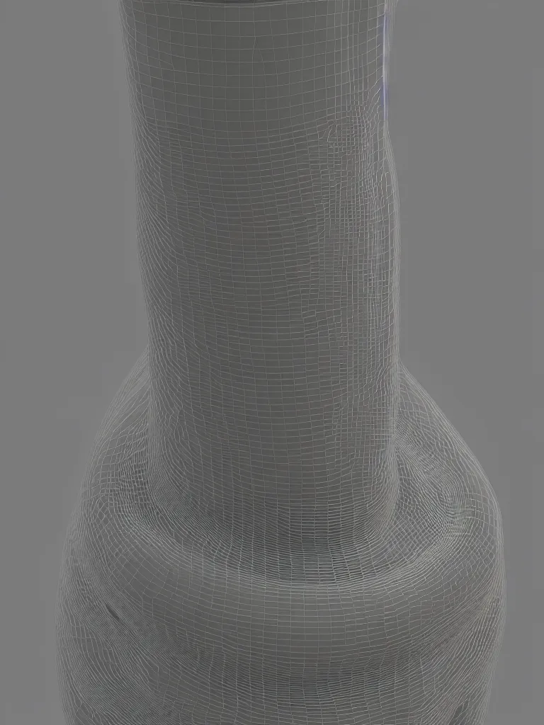 Image similar to a 3d model of a tube shape, straight smooth vertical, texture-mapped with human skin, highly realistic, Surface Painter, hyper-real, 4k, Octane render