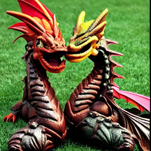 Image similar to two transgender dragons kissing