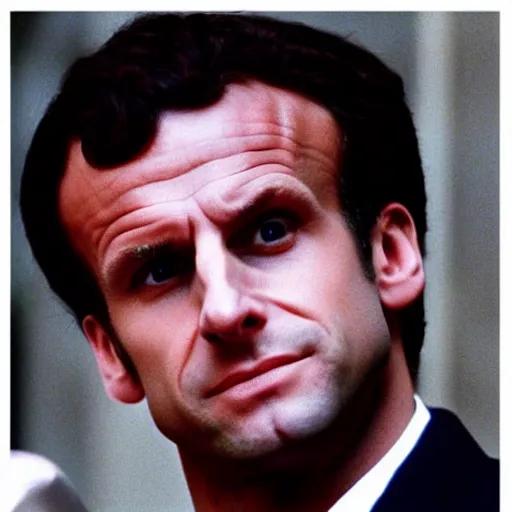 Image similar to poster of Emmanuel Macron in American Psycho (1999)