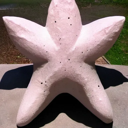 Image similar to marble statue of patrick star from the tv show spongebob