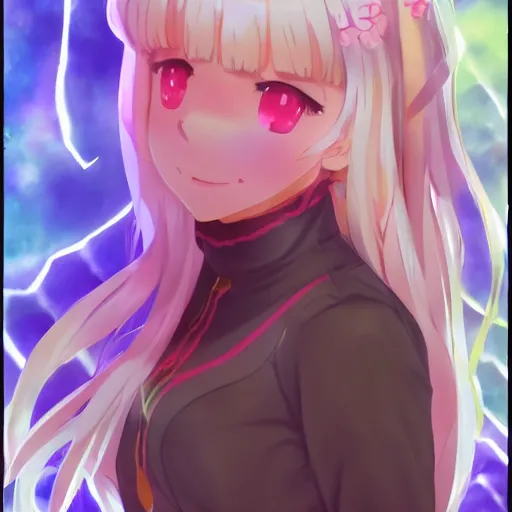 Image similar to beautiful and gorgeous full body image of illya from fate / kaleid liner prisma, high details, high resolution, noise filtered, artstation, 4 k, highly detailed, high quality, digital painting masterpiece, beautiful brush strokes