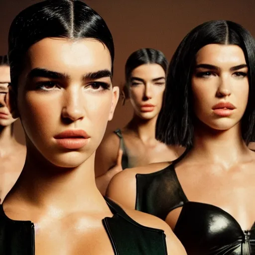 Image similar to Dua Lipa featuring as Trinity in a Matrix Movie