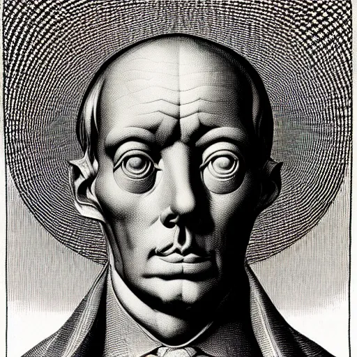 Image similar to grainy spray effect super conceptual post - mortem monumental portrait made by escher and william blake, highly conceptual figurative art, intricate detailed illustration, illustration sharp geometrical detail, vector sharp graphic, controversial, manga 1 9 9 0