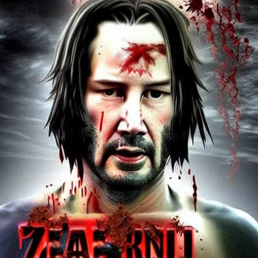 Prompt: keanu reeves zombie