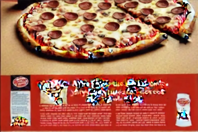 Image similar to angels, pizza, advertisement