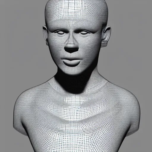 Image similar to a 3 d rendering of a male human